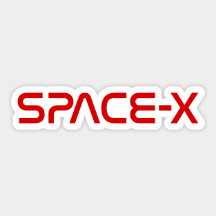 SpaceX logo - 1980s NASA style Sticker